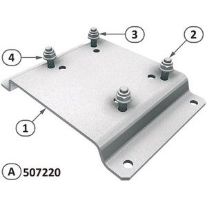 Monteringsplatta, bult M8x30 ELVZ