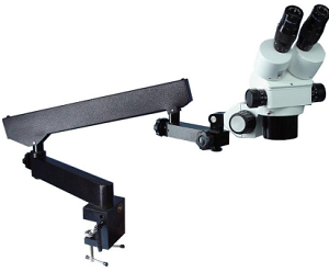 Stereomikroskop binokulär med flexibel ärm klämma stå XTS20+3622A,  WF10X okular 