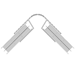 R-Profil i polykarbonat 10mm 6meters