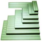 Ebb- och flod plattor med ingjutna kanaler, Bev-brickor för Växthusbord