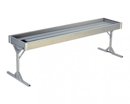 Nivå-2 Butiksbord i aluminium 656x2545 mm