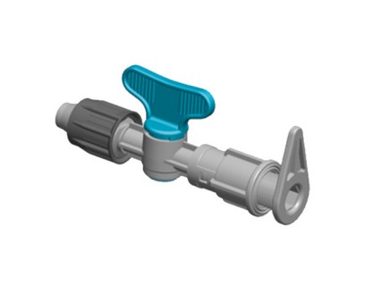 Ventil f&ouml;r droppslang platt med skruv &Oslash;16mm pris/10st