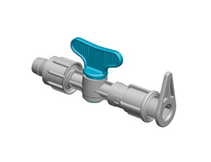 Ventil med tejp med skruv