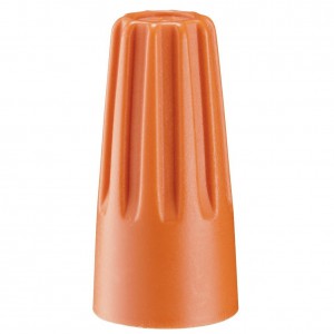 Plast tråd kontakter - Orange Ø9,7mm 22x12,7mm