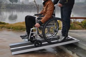 Ramp till CC-vagn, vagnar och rullstol i aluminium