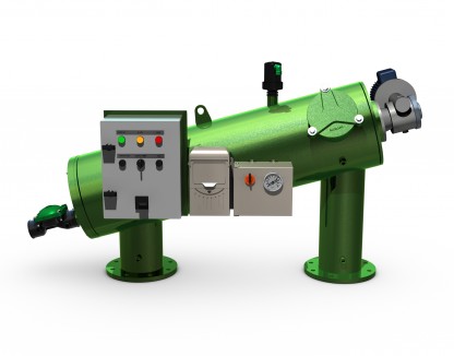 Filter metallsk&auml;rm F3300 serie med elektrisk drift 100mm till 200mm