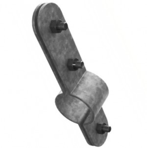 Rörklämd dubbelbult  Ø51mm 100mm