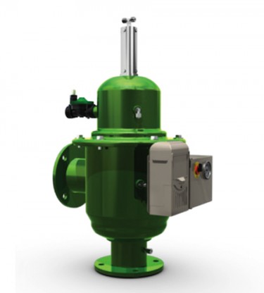 Filter automatisk f&ouml;r hydraulisk drift i vinklad typ F3200 serie &Oslash;80mm, 100mikron BSTD anslutning AC/DC kontroller