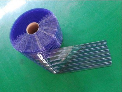 PVC remsa standard transparent blå 200mmx2mmx50m