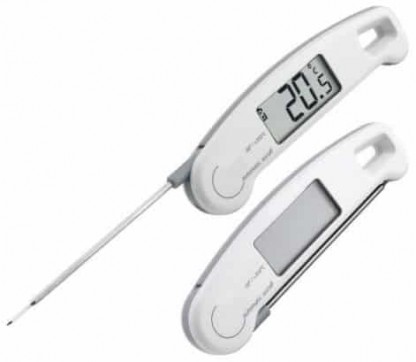Digital termometer -50/+350°C för mätning i vatten och jord, hopfällbar 