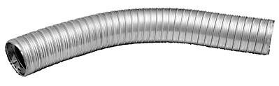 Skorsten för dubbelvägg rostfritt stål flexibel rak 1m, Ø80mm