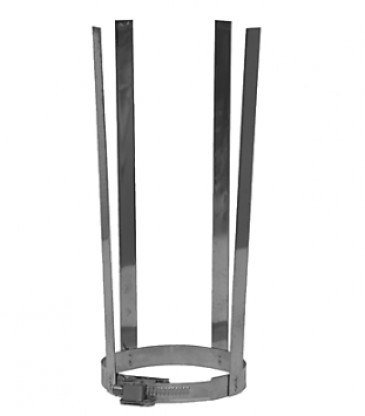 Skorsten för dubblavägg rostfritt stål placering fäste, Ø80mm