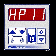 Termostat  elektronisk med display    HP11