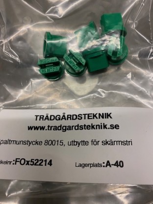 Spaltmunstycke  80015,  utbytes för skärmstril