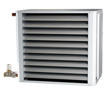 Värmefläkt för värmevatten TRGV 23-S kW, exkl. ställdon och ventil