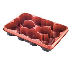 Emballage brätte Terracotta 